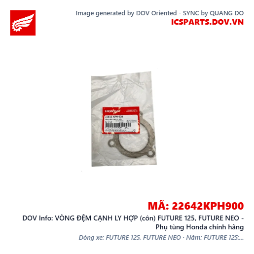 VÒNG ĐỆM CẠNH LY HỢP (côn) FUTURE 125, FUTURE NEO - Phụ tùng Honda chính hãng
