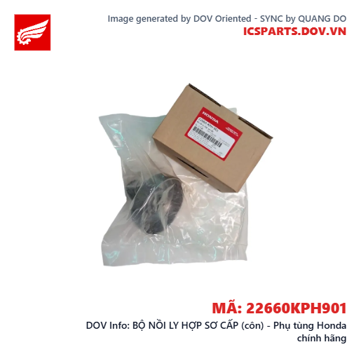 BỘ NỒI LY HỢP SƠ CẤP (côn) - Phụ tùng Honda chính hãng