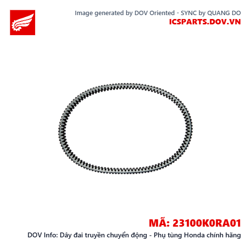 Dây đai truyền chuyển động - Phụ tùng Honda chính hãng