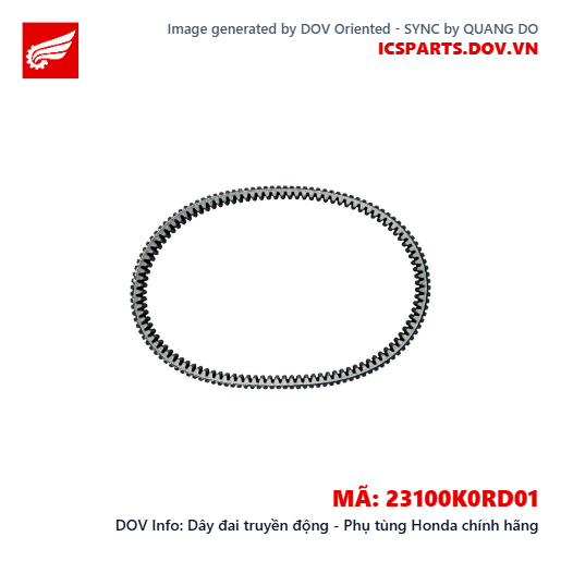 Dây đai truyền động - Phụ tùng Honda chính hãng