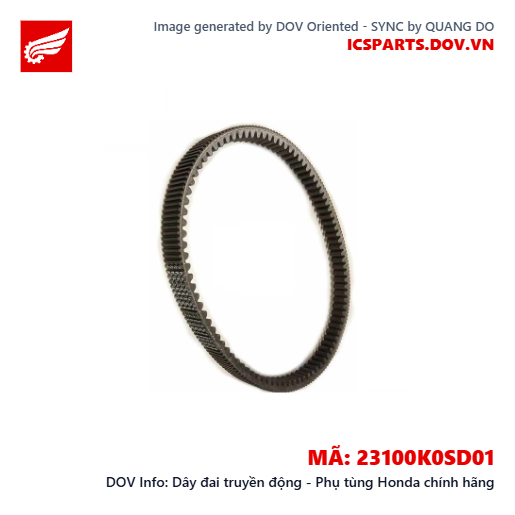 Dây đai truyền động - Phụ tùng Honda chính hãng