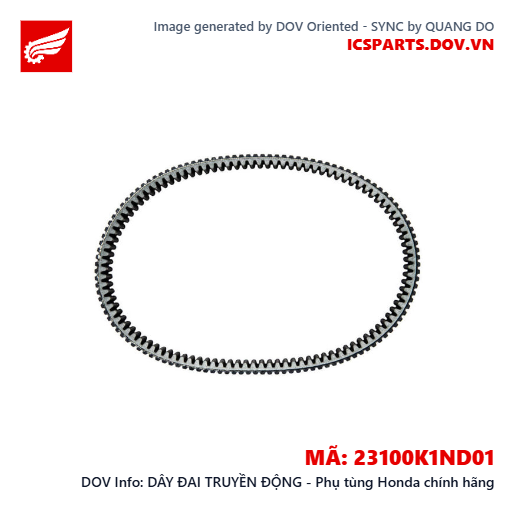 DÂY ĐAI TRUYỀN ĐỘNG - Phụ tùng Honda chính hãng