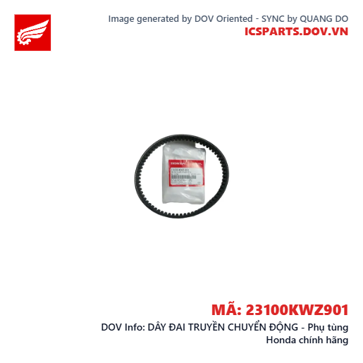 DÂY ĐAI TRUYỀN CHUYỂN ĐỘNG - Phụ tùng Honda chính hãng