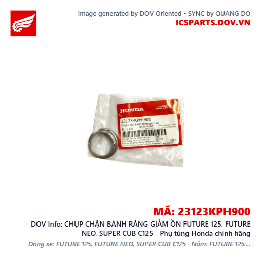 CHỤP CHẶN BÁNH RĂNG GIẢM ỒN FUTURE 125, FUTURE NEO, SUPER CUB C125 - Phụ tùng Honda chính hãng