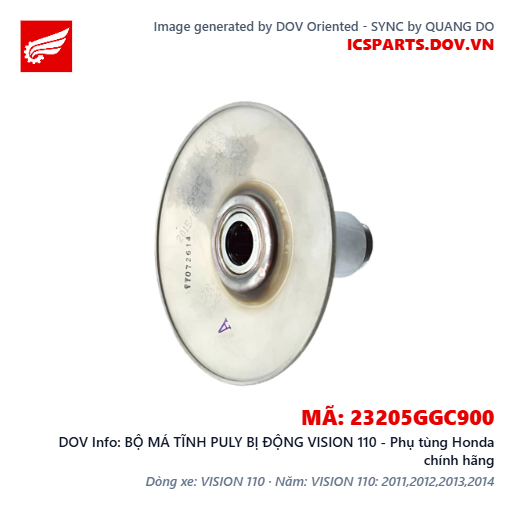BỘ MÁ TĨNH PULY BỊ ĐỘNG VISION 110 - Phụ tùng Honda chính hãng