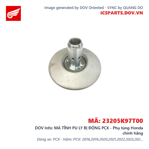 MÁ TĨNH PU LY BỊ ĐỘNG PCX - Phụ tùng Honda chính hãng