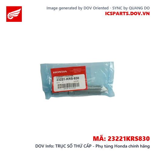 TRỤC SỐ THỨ CẤP - Phụ tùng Honda chính hãng