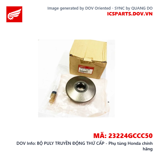 BỘ PULY TRUYỀN ĐỘNG THỨ CẤP - Phụ tùng Honda chính hãng
