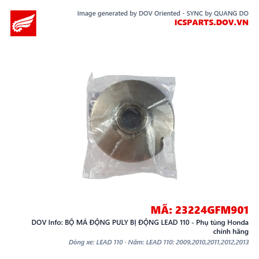 BỘ MÁ ĐỘNG PULY BỊ ĐỘNG LEAD 110 - Phụ tùng Honda chính hãng