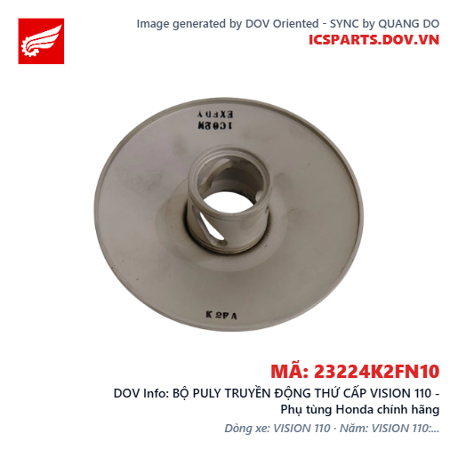 BỘ PULY TRUYỀN ĐỘNG THỨ CẤP VISION 110 - Phụ tùng Honda chính hãng