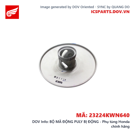 BỘ MÃ ĐỘNG PULY BỊ ĐỘNG - Phụ tùng Honda chính hãng