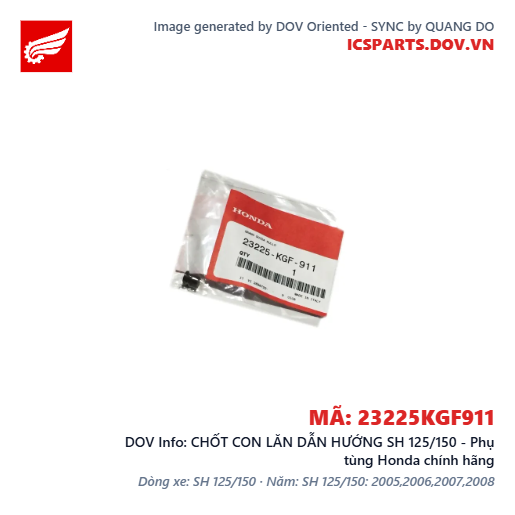 CHỐT CON LĂN DẪN HƯỚNG SH 125/150 - Phụ tùng Honda chính hãng