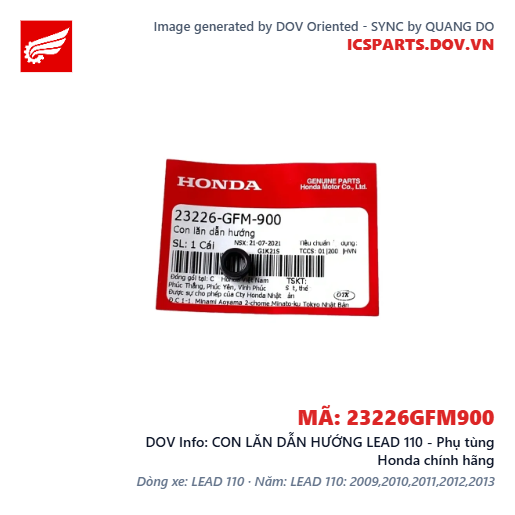 CON LĂN DẪN HƯỚNG LEAD 110 - Phụ tùng Honda chính hãng