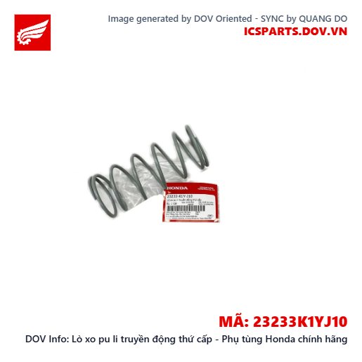 Lò xo pu li truyền động thứ cấp - Phụ tùng Honda chính hãng