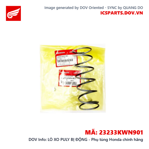 LÒ XO PULY BỊ ĐỘNG - Phụ tùng Honda chính hãng