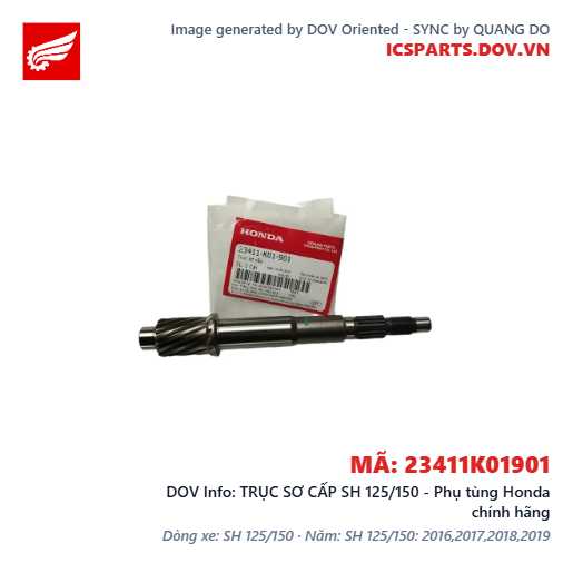 TRỤC SƠ CẤP SH 125/150 - Phụ tùng Honda chính hãng