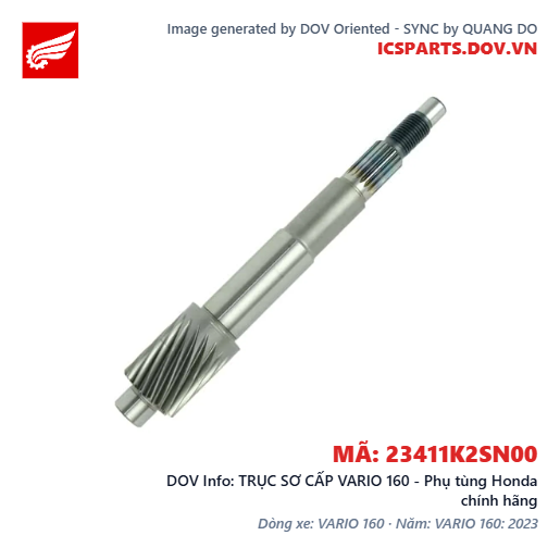 TRỤC SƠ CẤP VARIO 160 - Phụ tùng Honda chính hãng