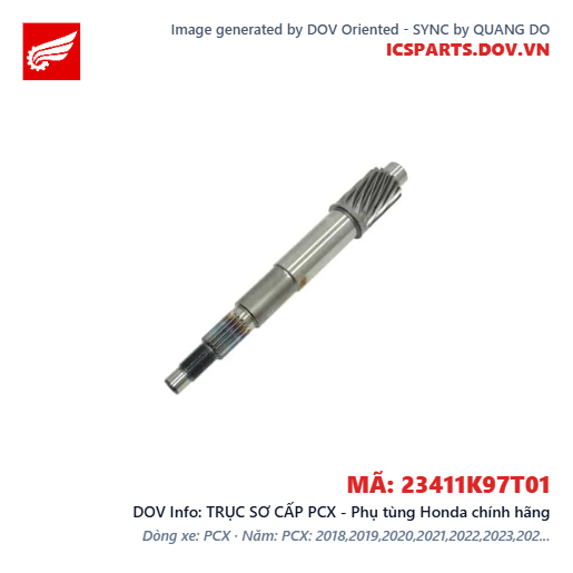 TRỤC SƠ CẤP PCX - Phụ tùng Honda chính hãng