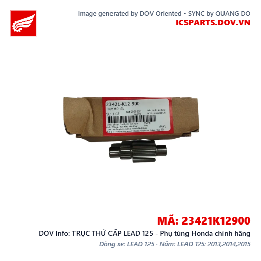 TRỤC THỨ CẤP LEAD 125 - Phụ tùng Honda chính hãng