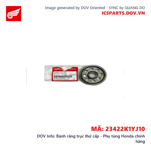 Bánh răng trục thứ cấp - Phụ tùng Honda chính hãng