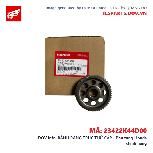 BÁNH RĂNG TRỤC THỨ CẤP - Phụ tùng Honda chính hãng
