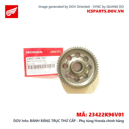 BÁNH RĂNG TRỤC THỨ CẤP - Phụ tùng Honda chính hãng