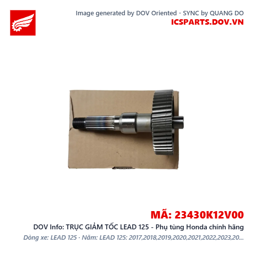 TRỤC GIẢM TỐC LEAD 125 - Phụ tùng Honda chính hãng