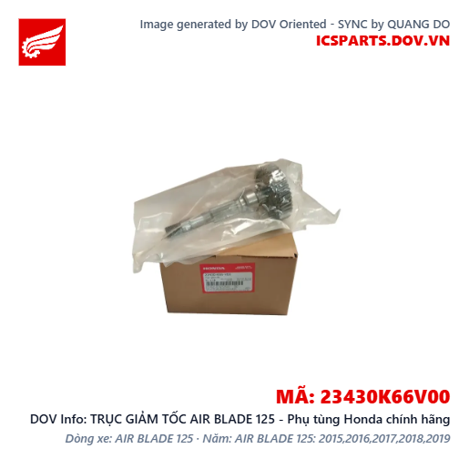 TRỤC GIẢM TỐC AIR BLADE 125 - Phụ tùng Honda chính hãng