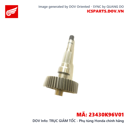 TRỤC GIẢM TỐC - Phụ tùng Honda chính hãng