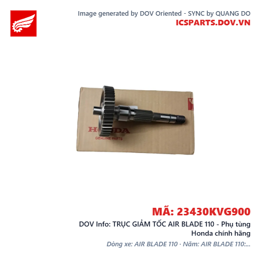 TRỤC GIẢM TỐC AIR BLADE 110 - Phụ tùng Honda chính hãng