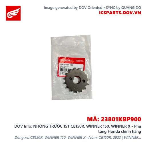 NHÔNG TRƯỚC 15T CB150R, WINNER 150, WINNER X - Phụ tùng Honda chính hãng