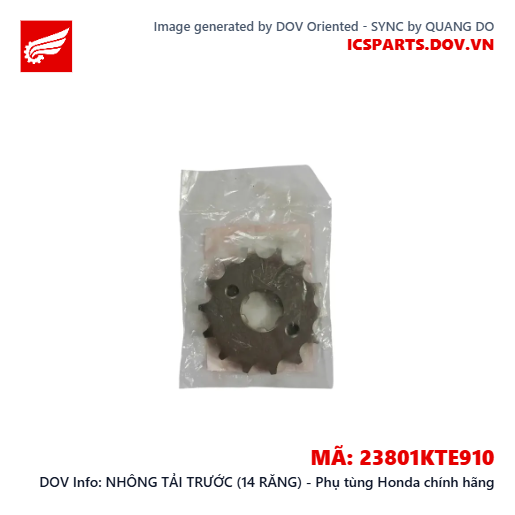 NHÔNG TẢI TRƯỚC (14 RĂNG) - Phụ tùng Honda chính hãng