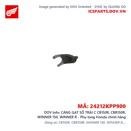 CÀNG GẠT SỐ TRÁI C CB150R, CBR150R, WINNER 150, WINNER R - Phụ tùng Honda chính hãng