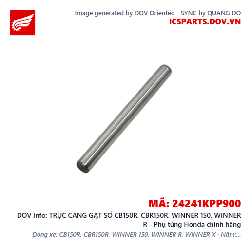 TRỤC CÀNG GẠT SỐ CB150R, CBR150R, WINNER 150, WINNER R - Phụ tùng Honda chính hãng