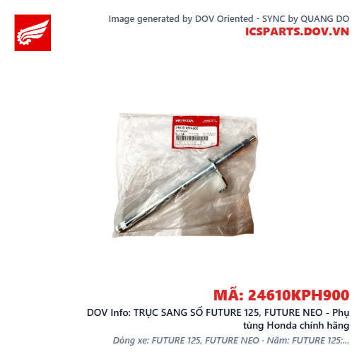 TRỤC SANG SỐ FUTURE 125, FUTURE NEO - Phụ tùng Honda chính hãng