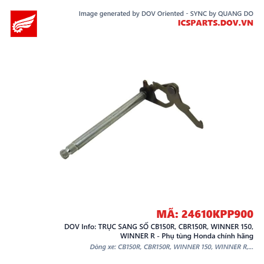 TRỤC SANG SỐ CB150R, CBR150R, WINNER 150, WINNER R - Phụ tùng Honda chính hãng
