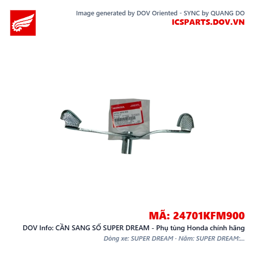 CẦN SANG SỐ SUPER DREAM - Phụ tùng Honda chính hãng