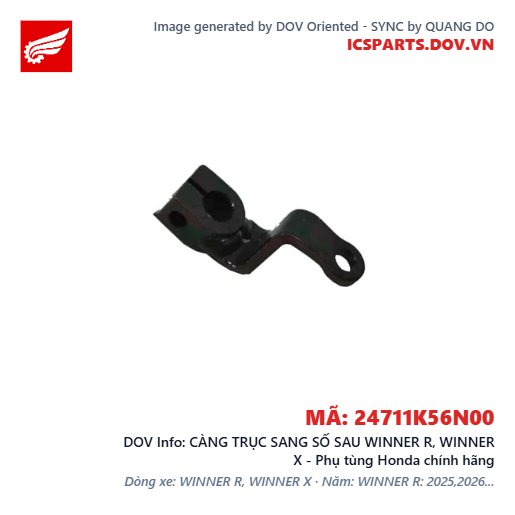 CÀNG TRỤC SANG SỐ SAU WINNER R, WINNER X - Phụ tùng Honda chính hãng