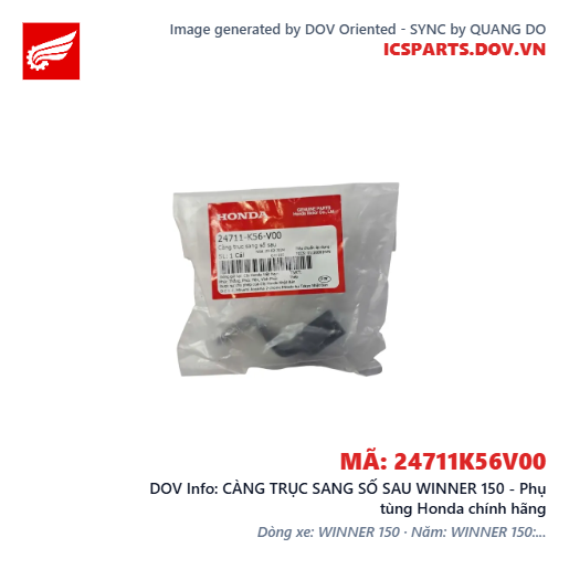 CÀNG TRỤC SANG SỐ SAU WINNER 150 - Phụ tùng Honda chính hãng