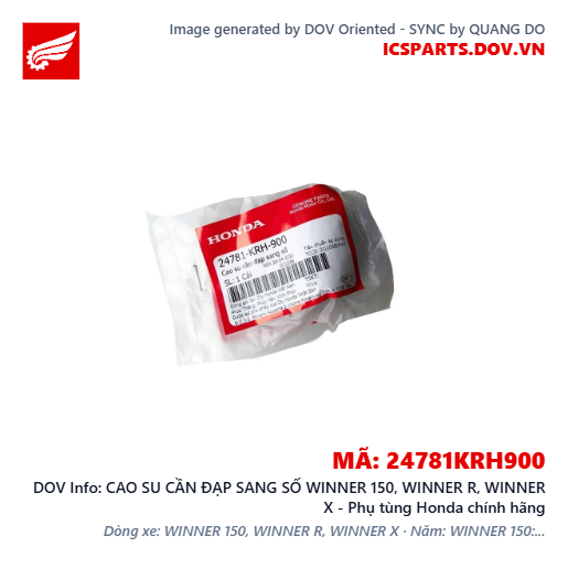 CAO SU CẦN ĐẠP SANG SỐ WINNER 150, WINNER R, WINNER X - Phụ tùng Honda chính hãng
