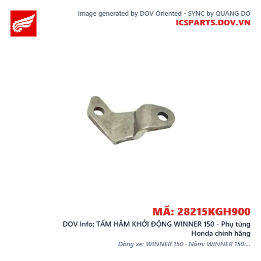TẤM HÃM KHỞI ĐỘNG WINNER 150 - Phụ tùng Honda chính hãng