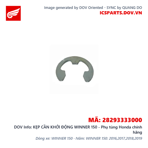 KẸP CẦN KHỞI ĐỘNG WINNER 150 - Phụ tùng Honda chính hãng