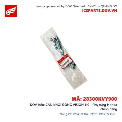 CẦN KHỞI ĐỘNG VISION 110 - Phụ tùng Honda chính hãng