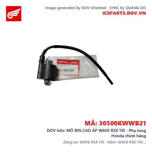 MÔ BIN CAO ÁP WAVE RSX 110 - Phụ tùng Honda chính hãng