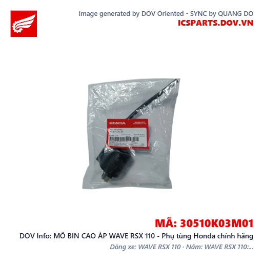 MÔ BIN CAO ÁP WAVE RSX 110 - Phụ tùng Honda chính hãng