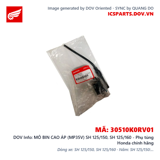 MÔ BIN CAO ÁP (MP35V) SH 125/150, SH 125/160 - Phụ tùng Honda chính hãng