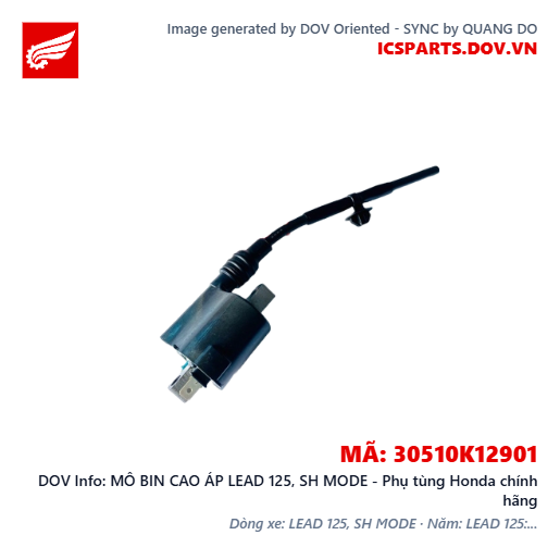 MÔ BIN CAO ÁP LEAD 125, SH MODE - Phụ tùng Honda chính hãng