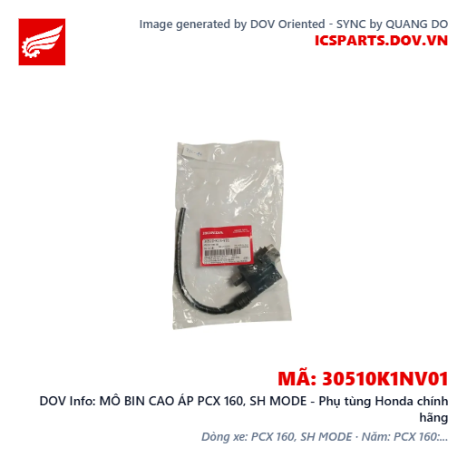 MÔ BIN CAO ÁP PCX 160, SH MODE - Phụ tùng Honda chính hãng