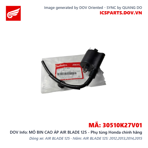 MÔ BIN CAO ÁP AIR BLADE 125 - Phụ tùng Honda chính hãng