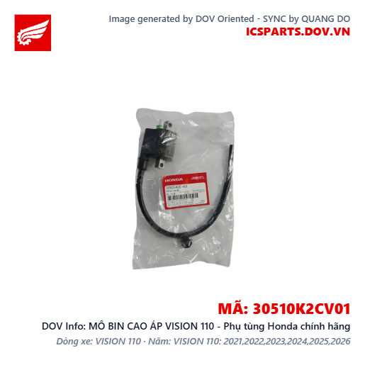 MÔ BIN CAO ÁP VISION 110 - Phụ tùng Honda chính hãng